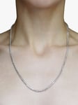 Milton & Humble Jewellery Second Hand 9ct White Gold Spiga Link Chain Necklace