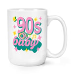 90s Baby 15oz Large Mug Cup Born 1990 Birthday Brother Sister Retro Best Friend