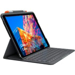 Logitech Slim Folio Keyboard Case for iPad 10.2 (7th, 8th, 9th Gen) with Integrated Wireless Keyboard
