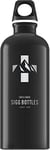 SIGG - Aluminium Water Bottle - Traveller Black Mountain - Climate Neutral Certified - Suitable For Carbonated Beverages - Leakproof - Lightweight - BPA Free - Black Mountain - 0.6 L