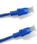 MSC Cat5e ethernet cable Ethernet Cable/Internet Cable LAN RJ45 Connector Snagless Broadband Patch Cable Fire stick, Smart TV, PC, Laptop cables/accessories(1m, 2m, 3m, 5m, 10m, 20m Blue) 3m