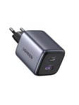 UGREEN Nexode 35W GaN Chargeur USB C Rapide avec Double Prise Compatible avec iPhone 16 Plus Pro Max 15 14 13 12 11 Pixel 8 7a 6a Galaxy S24 Ultra A15 A05s iPad Air Mini MacBook (Noir)