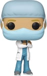 Funko 54047 POP Heroes Front Line Worker-Female 1 Collectible Toy, Multicolor