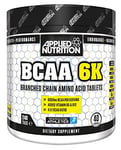 Applied Nutrition BCAA 6K Branched Chain Amino Acids 6000mg Leucine, Isoleucine and Valine in a 4:1:1 ratio with Added Vitamins B6 & B12 240 Tablets - 40 Servings