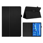 Lenovo Tab M10 FHD Plus litchi leather case - Black