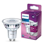 Philips LED Classic Single Pack [GU10 Spot] 3.5W - 35W Equivalent, 220 - 240V, Cool White 4000K (Non-Dimmable)