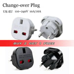 Converter Travel Ac Power Plug Adapter Us To Uk/uk To Eu Electric Socket