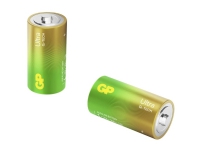 GP Batteries Ultra Alkaline GP14AU, Engångsbatteri, C, LR14, Alkalisk, 1,5 V, 2 styck, Cd (kadmium), Hg (kvicksilver)