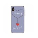 Surprise S Cute Doctor Nurse Heart Beat Phone Case Coque For Iphone 11 Pro Xs Max Se2020 Xr X 8 7 6Plus Soft Silicone Clear Tpu Back Cover-Qnj6020-For Iphone 11Pro