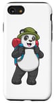 Coque pour iPhone SE (2020) / 7 / 8 Panda Randonneur Sac à dos Chapeau