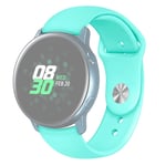 Beilaishi For Samsung Galaxy Watch Active2 Bluetooth Version 44mm Smart Watch Solid Color Silicone Wrist Strap Watchband(Pink) replacement watchbands (Color : Mint Green)
