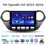 Yuahwyehe Android 9 Car Stereo Auto Radio 9 Inch Touch Screen GPS Navigation Head Unit for Hyundai I10 2013-2016 Support Full RCA Output Bluetooth 4G WIFI Car Auto Play DVR DAB+ TPMS,4Cores,1G+16G