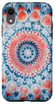 iPhone XR Aqua and Coral Mandala Pattern Case