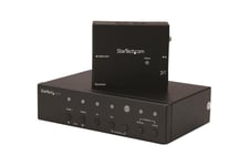 StarTech.com Multi-Input HDBaseT Extender with Built-in Switch - DisplayPort VGA and HDMI Over CAT5e or CAT6 - Up to 4K - up to 230 ft (STDHVHDBT) - video/audio ekspander - HDMI