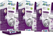 new 3x bottle  AVENT NATURAL FEEDING BOTTLE 260ML WITH 1M+ TEAT