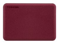 Toshiba Canvio Advance - Disque dur - 1 To - externe (portable) - 2.5" - USB 3.2 Gen 1 - rouge