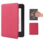 Étui pour Kindle Paperwhite 11e génération 2021 avec Fermeture magnétique, 6,8 ", avec dragonne et Fonction Veille Automatique, édition Signature 2024 Bright Red