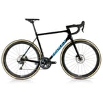 Ridley Bikes Helium Disc Ultegra Carbon Road Bike - Black / Belgian Blue Medium Black/Belgian
