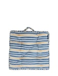 Blue/Oat Striped Cotton Outdoor/Indoor Cushion Home Textiles Cushions & Blankets Cushion Covers Multi/patterned Lexington Home