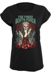 Urban Classics Five Finger Deathpunch Lady Muerta t-shirt dam (black,XL)