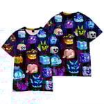Roblox Blox Fruits Barn 3D-tryck T-shirt Pojkar Flickor Sommar Kortärmad Tee Toppar C 9-10 Years