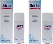 Driclor Antiperspirant Roll On Stops Excessive Sweating - 75ml Pack of 2