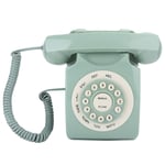 Retro Country Style Landline Telephone, HD Call Quality Vintage Wired Desktop Phone Home Office Decoration Large Clear Button
