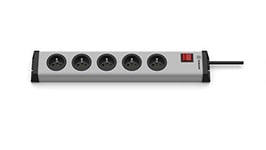 EHMANN 0201x02052303 Barrette multiprises avec interrupteur, 5 prises type E, câble d'alimentation 3 m