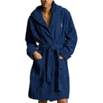 Polo Ralph Lauren Hooded Terry Bathrobe Marin bomull L/XL Dam