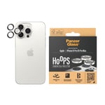 iPhone 15 Pro / 15 Pro Max PanzerGlass Hoops - Kameraskydd - Platinum Strength - White Metal