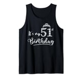 It's My 51st Birthday Funny Crown 51 Years Old Lady Girl Tank Top