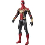 Spider-Man Marvel Titan Hero Series, Figurine Iron Spider Costume Super Lance-Toile de 30 cm inspirée du Film de, Enfants dès 4 Ans