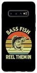 Galaxy S10+ Bass Fish reel them in Perch Fish Fishing Angler Predator Case