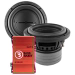 2-pack DS18 ZXI6.4D &amp; Bass Habit SPL ELITE 1200.1DF, baspaket