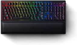 Razer BlackWidow V3 Pro (Switches Jaunes) - Clavier Gamer sans-Fil (Switches Mécaniques Silencieux, Repose-Poignet, Bluetooth, Touche Média, RGB Chroma) Clavier US | Noir