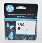 HP 364 Black Ink Cartridge CB316EE EXP AUG 2024 Deskjet Photosmart OfficeJet