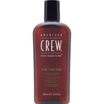 American Crew Hiustenhoito Hair & Body 3-in-1 Tea Tree Refreshing Shampoo, Conditioner and Wash 100 ml
