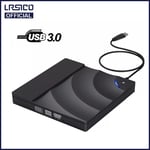 Lecteur DVD/CD Externe Portable Graveur DVD/CD DVD RW Avec USB 3.0 Pour Ordinateur Portable PC Desktop MacBook iMac Windows11 Xiaomi,KLJ25