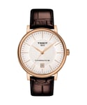Tissot Carson Mens Brown Watch T1224073603100 Leather (archived) - One Size