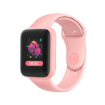 D20s Smart Watch For Mænd Bluetooth Connected Phone Pulsmåler Fitness Sports Smartwatch pink