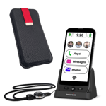 Téléphone mobile Swissvoice S510-C 4G avec pochette