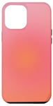 Coque pour iPhone 12 Pro Max Esthétique Aura Mignon Dégradé Pink Et Orange