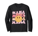 Smile More Sunshine Mama Retro Vibe Summer Fun Long Sleeve T-Shirt