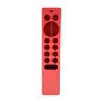 Dcolor Home TV Remote Control Dustproof Silicone Case Washable Suitable for NVIDIA Shield TV Pro / 4K HDR Remote Control Red