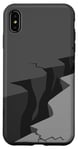Coque pour iPhone XS Max Papier peint vintage motif terre craquelée de couleur grise