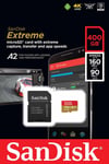 SANDISK Extreme 400GB microSDXC UHS-I Card C10, V30, U3, A2 160MB/s + Adapter
