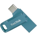 USB-minne - SANDISK - Ultra Dual Drive Go - 128 Go - USB Type-C och Type-A - Hastighet upp till 400 Mo/s