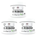 3-Pack 100% D-Ribose Powder - 3 x 250 gram