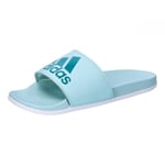 adidas Femme Adilette Comfort Slides, Aqua/Arctic Fusion/Crystal White, 40 2/3