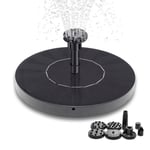 Solcellsfontän för trädgård och fågelbad 16 cm